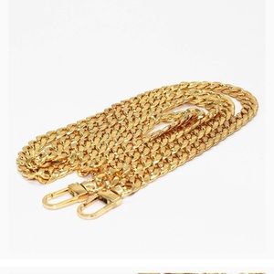 Metal replacement chain for purse